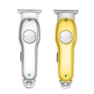 Kemei BES-9513 — <span class=keywords><strong>tondeuse</strong></span> à cheveux électrique professionnelle tout en métal doré, outil pour coiffeur - Product Image 1