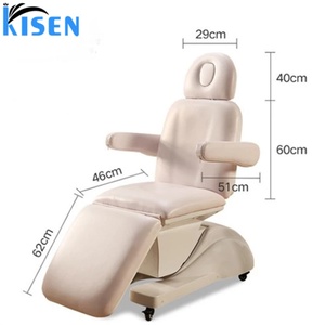 KISEN Hot Sale Electric Facial Beauty Salon Bed Medical Spa Massage Treatment <b>Table</b> Podiatry Chair Aesthetic Bed Salon Equipment - Product Image 4