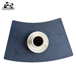 Tapete Antideslizante Creativo de Cuero con Patrón de Doble Cara, Estilo Occidental en Forma de Abanico, para Mesa de Hotel u Hogar - Product Image 5