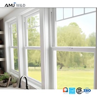 Ventanas Corredizas Verticales de Aluminio con Marco de Vidrio Templado, Ventanas Dobles para Casa, Baño y Dormitorio, Directo de Fábrica