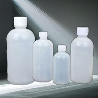 100/180/200/250/260/300ml bouteille de sirop de jus blanc bouchon à vis en plastique PE impression personnalisée prix compétitif