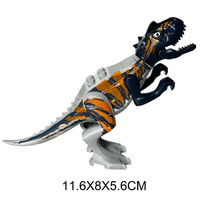 Juguete de Construcción de Dinosaurios Jurásicos Pequeños, Bloques de Construcción de Plástico ABS Ecológicos para Unisex, Bloques de Anquilosaurio