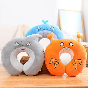 anpassbare plüschtiere chip-hals-kissen meeresorganismus tier-spielzeug fisch krabbe garnelen gefütterte spielzeug farbige kissen - Product Image 3