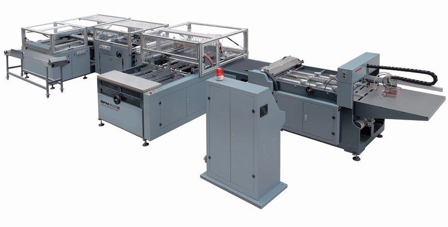 QFM-600B Automatic Book Hard Cover Maker Machine PLC Control 22KW