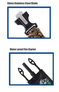 Cuerda <span class=keywords><strong>de</strong></span> paracaídas 5 en 1, banda <span class=keywords><strong>de</strong></span> mano para acampar, cuchillo <span class=keywords><strong>de</strong></span> pedernal, brújula, supervivencia táctica, arrancador <span class=keywords><strong>de</strong></span> fuego, pulsera tejida <span class=keywords><strong>de</strong></span> Paracord <span class=keywords><strong>de</strong></span> supervivencia - Product Image 3