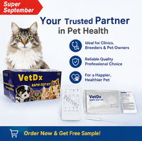Kit de test vétérinaire pour Anaplasma/Lyme/Ehrlichia, certifié CE, équipement de diagnostic de classe II pour chats