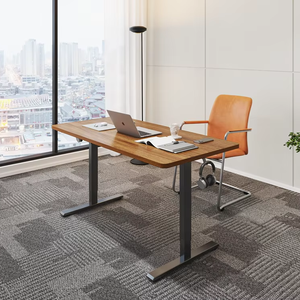 NBHY S12 Ergonomic Height Adjustable Sit Stand <b>Desk</b> with Metal Frame Wood Top <b>Modern</b> Design Easy Assembly 2-Year Warranty - Product Image 1