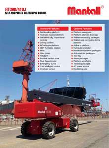 Mantall HT410J Vente en gros Plate-forme élévatrice à flèche télescopique de haute qualité Plate-forme élévatrice <span class=keywords><strong>mobile</strong></span> durable - Product Image 2