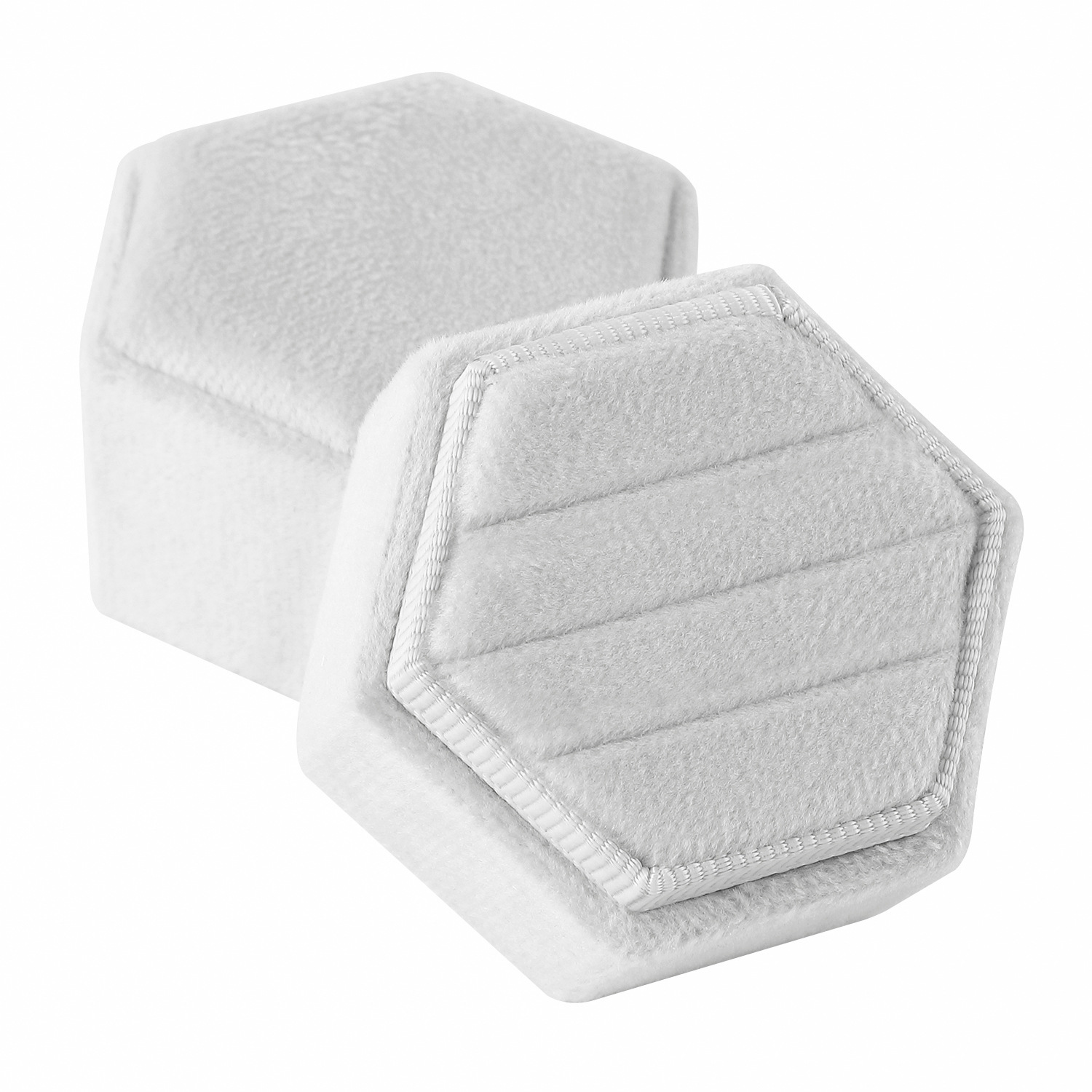 White; three rings box - white - three rings box