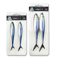 NOUVEAU Leurre Bionique Souple Imprimé 3D OEM en PVC pour Toutes les Eaux, 12cm 16cm, Leurre de Pêche en Eau Salée à Queue Fourche pour Thon et Marlin
