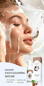 Espuma Limpiadora Facial Blanqueadora con Aminoácidos <span class=keywords><strong>de</strong></span> <span class=keywords><strong>Coco</strong></span> OEM 120ml, Ácido Hialurónico Hidratante, Ingredientes Naturales - Product Image 4