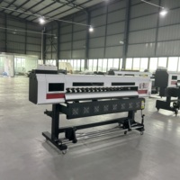 Impresora de Inyección de Tinta Eco Solvente de Gran Formato de Alta Calidad de 1.8m con 2 Cabezales Epson I3200 I1600, Plotter de Vinilo Rollo a Rollo para Pancartas