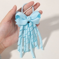 Bande élastique à nœuds avec fil en spirale, accessoire pour cheveux enfant motif fleur bulle avec bandeau et serre-tête