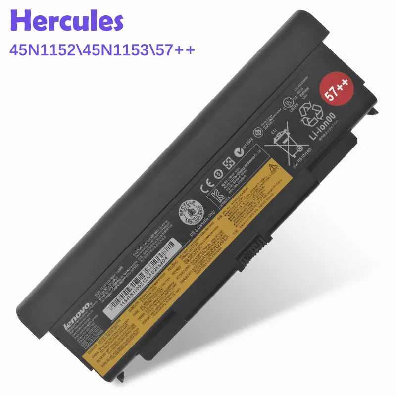 Batería de repuesto para portátil Lenovo ThinkPad T440P T540P W540 L440 45N1152 45N1153, 0C52864 0C52863 57 ++