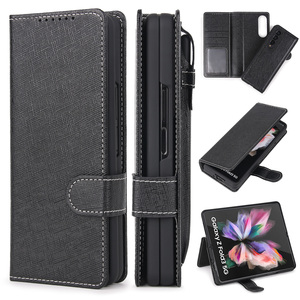 Étui portefeuille multifonctionnel en cuir PU avec fente pour carte <span class=keywords><strong>S</strong></span> <span class=keywords><strong>Pen</strong></span> Bag Protection complète pour Samsung <span class=keywords><strong>Z</strong></span> <span class=keywords><strong>Fold</strong></span> 7 6 5 <span class=keywords><strong>4</strong></span> 3 Cover - Product Image 1