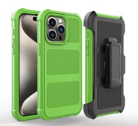 Étui de protection antichoc 3 couches avec clip ceinture 360° pour iPhone 17, 16E, 16 Pro Max, 15, 14