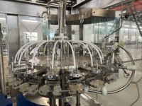 Machine de mise en bouteille de boissons gazeuses en bouteille de verre
