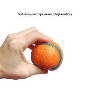 Toptan Ultra Top Köpek Oyuncağı Dayanıklı Toksik Olmayan TPR İnteraktif Ses Çıkaran Süper Zıplayan Su Geçirmez Suda Yüzen - Product Image 3