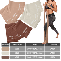 Bandas de Resistencia Impresas LADYGLOW, Bandas Elásticas de Látex para Asistencia en Dominadas, Set de Gimnasio para Estiramiento, Logotipo Personalizado, Precio de Fábrica al por Mayor, MOQ Bajo