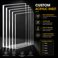 Vente Flash : Plaque en Acrylique Coulé Coloré (Plexiglas) 2mm 3mm 4mm 100% PMMA Vierge Résistant aux Chutes pour Découpe Laser