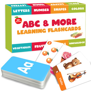 Cartes mémoire éducatives pour la petite enfance (4-6 ans) : Apprenez les lettres et les formes en anglais – Style <span class=keywords><strong>aquarelle</strong></span>, dessin animé - Product Image 1