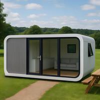 Maison préfabriquée Apple Cabin, pod de glamping de luxe, maison miniature modulaire, maison portable, camping écologique, résistant à l'eau, vie en plein air