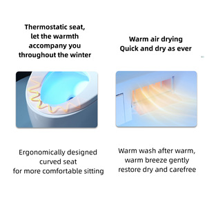 โถสุขภัณฑ์อัจฉริยะเฉาโจว รุ่น DT668 แบบตั้งพื้น ระบบไซฟอน ความจุ 4.5 ลิตร ทำงานอัตโนมัติ สำหรับใช้ในบ้านและโรงแรม - Product Image 4