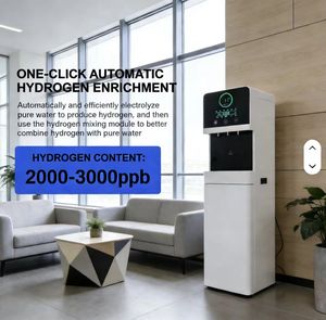 Distributeur d'eau autoportant en acier inoxydable de qualité commerciale, 3000ppb, pour eau chaude/froide, par osmose inverse, avec 3 robinets pour eau chaude et froide - Product Image 2