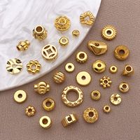 Entretoises en cuivre plaqué or 18 carats imperméables et perles en laiton pour la fabrication de bijoux DIY (bracelets, colliers) – Accessoires de haute qualité