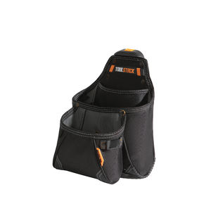 Free Sample Black & Orange Heavy Duty Carpenters Joiners <b>Builders</b> Nail Pouch Polyester Tool Belt Apron Bag with OEM & ODM - Product Image 1