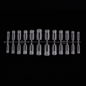 Outil adhésif réutilisable en silicone pour la pose d'ongles en amande, guide d'extension française, pour manucure en salon et système de construction d'ongles - Product Image 2