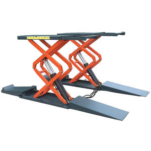Alineación hidráulica portátil, tijera doble de tiro alto, elevador automático para coche, en venta - Product Image 1