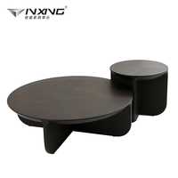 Table basse d'appoint moderne et durable Yinxing, modèle 940, couleur fumée, pour chambre ou salon