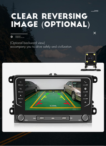 Autoradio VW avec écran tactile de <span class=keywords><strong>7</strong></span> pouces, CarPlay sans fil, Android Auto, <span class=keywords><strong>navigation</strong></span> GPS, lecteur de <span class=keywords><strong>carte</strong></span> <span class=keywords><strong>SD</strong></span> et garantie d'un an - Product Image 6