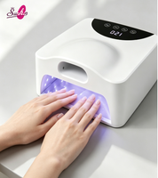 Nouvelle conception, lampe UV pour ongles à séchage rapide, grande capacité, 5 minuteurs, lampe UV LED professionnelle pour salon de manucure, double zone