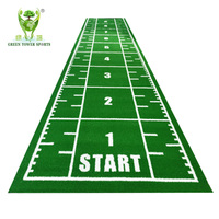 Tapis de sol sportif haute densité 16mm Modèles fonctionnels personnalisés Herbe Push-Pull Gazon lesté Traîneau Sprint Piste Gym Fitness