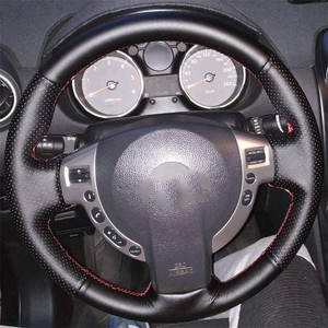 Personalizable DIY costura a mano de microfibra de cuero cubierta del <span class=keywords><strong>volante</strong></span> del coche Popular para <span class=keywords><strong>Nissan</strong></span> <span class=keywords><strong>QASHQAI</strong></span> x-trail <span class=keywords><strong>Nissan</strong></span> NV200 Rogue - Product Image 2
