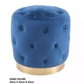 Fournisseur doré OEM ODM Salon Chambre à coucher Hôtel Restaurant cadre <span class=keywords><strong>en</strong></span> <span class=keywords><strong>bois</strong></span> repose-pieds siège <span class=keywords><strong>de</strong></span> <span class=keywords><strong>rechange</strong></span> capitonné - Product Image 2