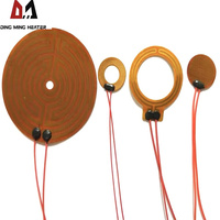 Film en polyimide flexible 6v/12v pour PCB, chauffage Kapton avec adhésif