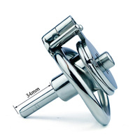Cadeaux pour hommes Cage de chasteté en acier inoxydable Jouets sexuels SM pour hommes Bondage et retenue du pénis Verrou de chasteté