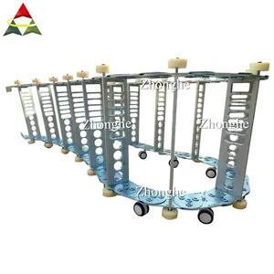 Steel flexible cable tray energy chain cable carrier drag chain with wheels