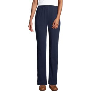 Pantalon de sport pour femme FOXA, coupe décontractée, tricoté, taille haute, jambe droite, en coton doux, à enfiler, taille élastique, respirant - Product Image 1