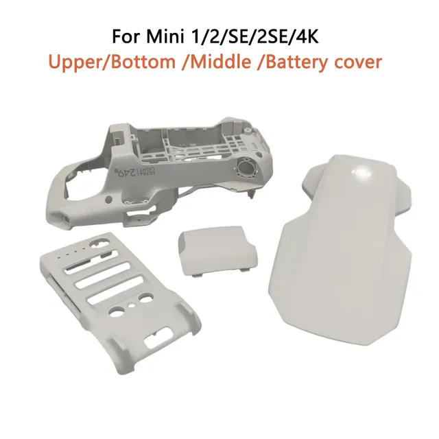 Brand New Upper Middle Bottom Frame Shell Battery Door Cover for D-JI Mavic Mini 1 2 SE 2SE 4K Drone Replacement Repair Parts
