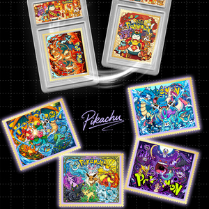 PY Time Capsule Sellos Metálicos, Regalo Artístico, Tarjeta Dorada de Pokémon con Diseño de Eif Bebé, Mascota de Cómic, Juego de Mesa Pokémon al por Mayor - Product Image 2
