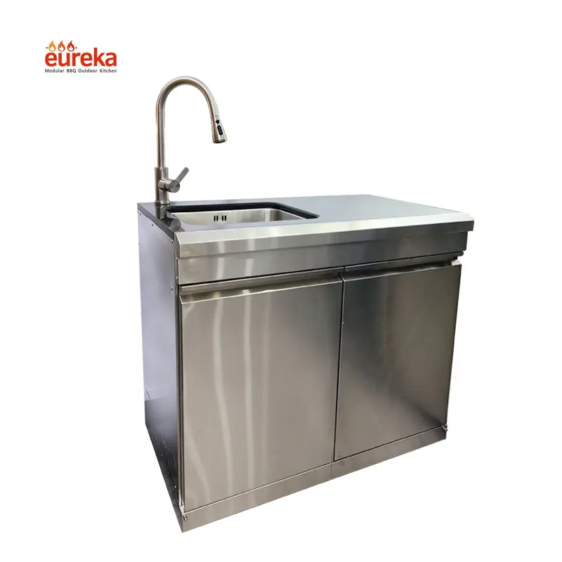 Taplak Meja Dapur Stainless Steel, Penghitung Kerja Atas Kulkas untuk Toko Teh Susu