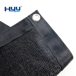 Écran de confidentialité noir robuste personnaliser taille clôture maille ombre filet couverture pour mur jardin arrière cour extérieur décoration de la maison - Product Image 3