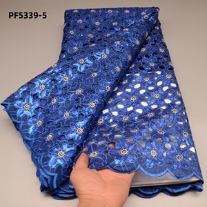 2022 Mới Nhất Màu Xanh Lá Cây Organza Ren Vải Pháp <span class=keywords><strong>Net</strong></span> Cutwork Ren Thêu Organza Phi Nigeria Ren Cho Đám Cưới Mô Hình Ngôi Sao - Product Image 6