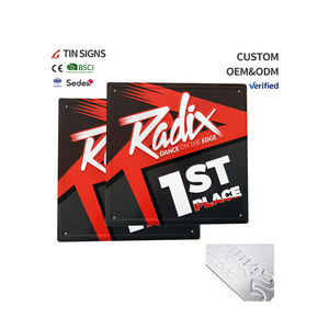 Targa <span class=keywords><strong>in</strong></span> Alluminio Vintage Retrò con Design Personalizzato e Stampa Serigrafica, Decorazioni da Parete per Bar e Garage, Forma Personalizzata - Product Image 3