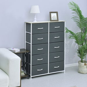 Bộ tủ quần áo hiện đại cổ điển 10 ngăn kéo, cao, bằng gỗ, dùng cho phòng ngủ trẻ em hoặc phòng khách - Product Image 3