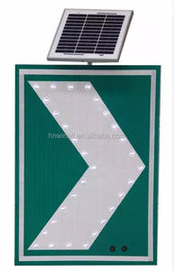 الأمن عاكس لافتات التحذير للطاقة الشمسية الصمام المرور لافتات - Product Image 4